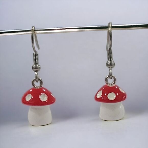 🍄‍🟫Mushroom Earrings🍄‍🟫(2-A018-C)-Jewelry for Women - Picture 1 of 6